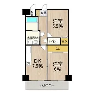 デイグラン長居公園【1階】の間取り