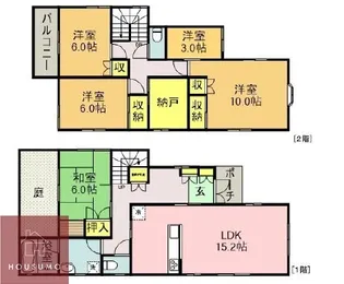 大阪府吹田市原町3丁目【一戸建】の間取り