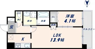 インフィルドⅢ【503号室】の間取り