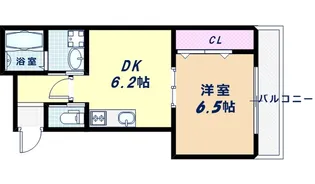 リバーライズ空堀【205号室】の間取り