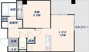 1LDKの間取り画像