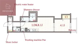 F asecia BONNY【2階】の間取り