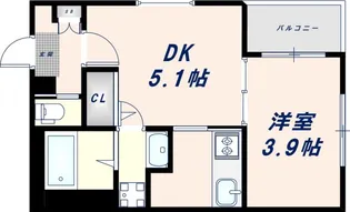 ハーモニーテラス小路東Ⅲ【301号室】の間取り