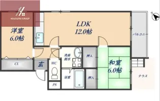 ハイムクレイン【102号室】の間取り
