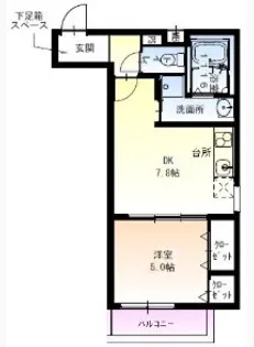 フジパレス北公園Ⅰ番館【3階】の間取り