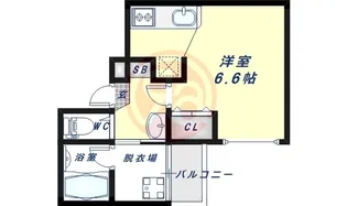 リバーライズ東小橋【507号室】の間取り