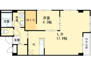プールトゥジュールブラン【2階】の間取り