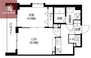 ラムール玉造【2階】の間取り