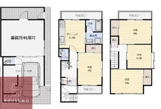 大阪府豊中市豊南町西1丁目【一戸建】の間取り