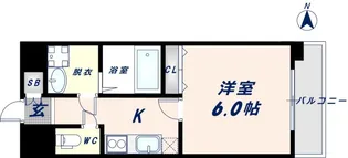 グランシス高井田【306号室】の間取り