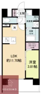 WORVE吹田江坂【7階】の間取り
