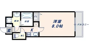 S-RESIDENCE緑橋駅前【611号室】の間取り