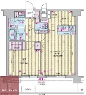プレサンス東淀川駅前プローシェ【15階】の間取り