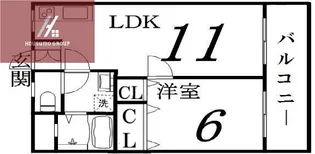 シャンブルド吉田【2階】の間取り