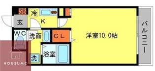 N緑地【301号室】の間取り