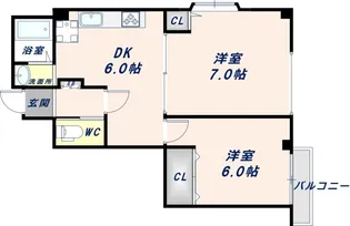 サンフィールド【2階】の間取り