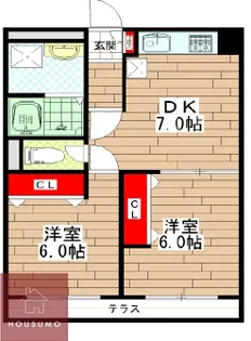 ロイヤルハイツ【607号室】の間取り