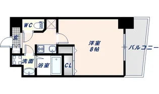アドバンス大阪フェリシア【210号室】の間取り