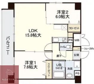 新大阪南グランドマンション【801号室】の間取り