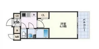 エスリード新北野アーデル【505号室】の間取り