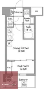 コンフォリア・リヴ淡路【402号室】の間取り