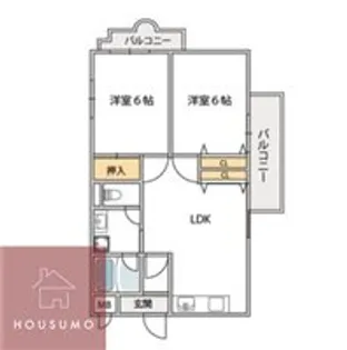 パークサイド三木第2【110号室】の間取り