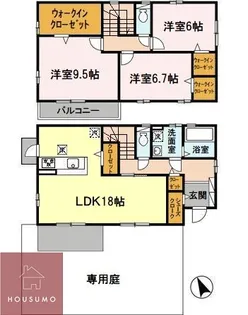 大阪府豊中市向丘2丁目【一戸建】の間取り