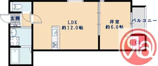 ハウスモメゾン大浜 B【3階】の間取り