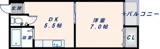 ケーアイムコート深江【401号室】の間取り