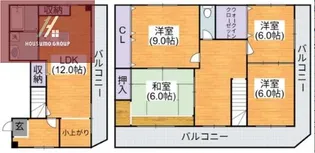 メゾンドオリーブ【302号室】の間取り