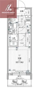 エスプレイス大阪城サウスコンフォート【13階】の間取り