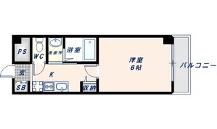 グランパシフィック新今里【702号室】の間取り