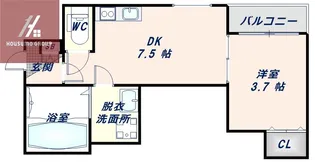 大阪府東大阪市小若江3丁目【アパート】の間取り