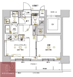 CREST TAPP新大阪 【902号室】の間取り