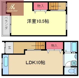 大阪府大阪市平野区喜連1丁目【一戸建】の間取り