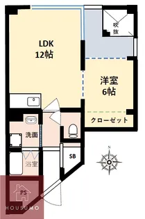 三恵上新庄ハイツ【4階】の間取り