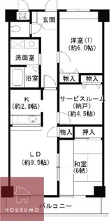メゾンドール南千里 【3階】の間取り