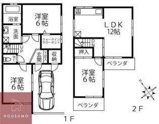 大阪府豊中市三和町2丁目【一戸建】の間取り
