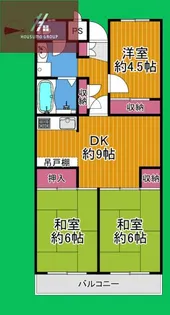 グローバル鴻池【405号室】の間取り