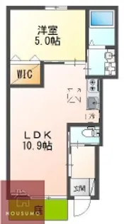 (仮称)吹田市清和園町新築アパート【101号室】の間取り
