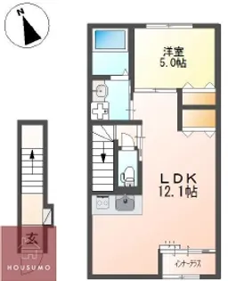 (仮称)吹田市清和園町新築アパート【203号室】の間取り