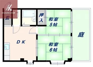 ピースハイツ長堂A棟【1階】の間取り