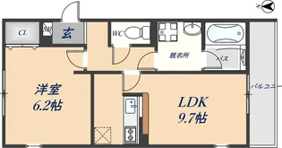 アムール レオ【1階】の間取り