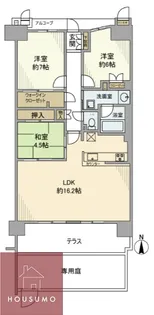 ウェリス豊中桃山台【0号室】の間取り