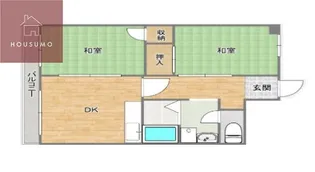 第二長吉コーポ【4階】の間取り
