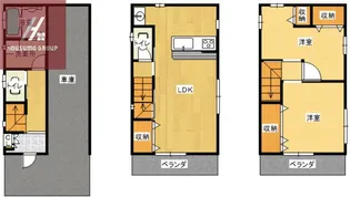 大阪府東大阪市森河内西1丁目【一戸建】の間取り