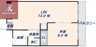 第1木村コーポ【506号室】の間取り