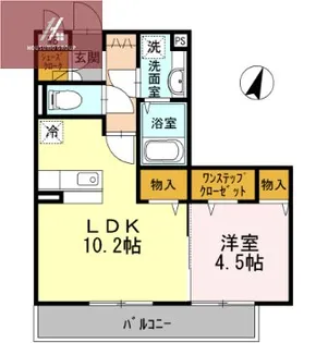 大阪府大阪市平野区平野宮町2丁目【アパート】の間取り