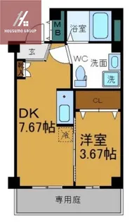 コバルト森ノ宮EAST【101号室】の間取り