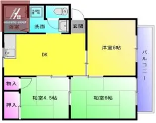 プチシャンテ【103号室】の間取り